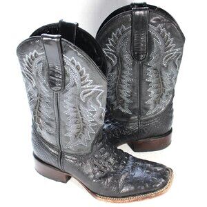 Hometown Mens 7 Alligator Exoctic Western Cowboy Square Toe Boots O969